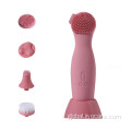 Colorful Face Brush Silicone Vibration And Mini Rotating Cleaner Deep Pore Supplier